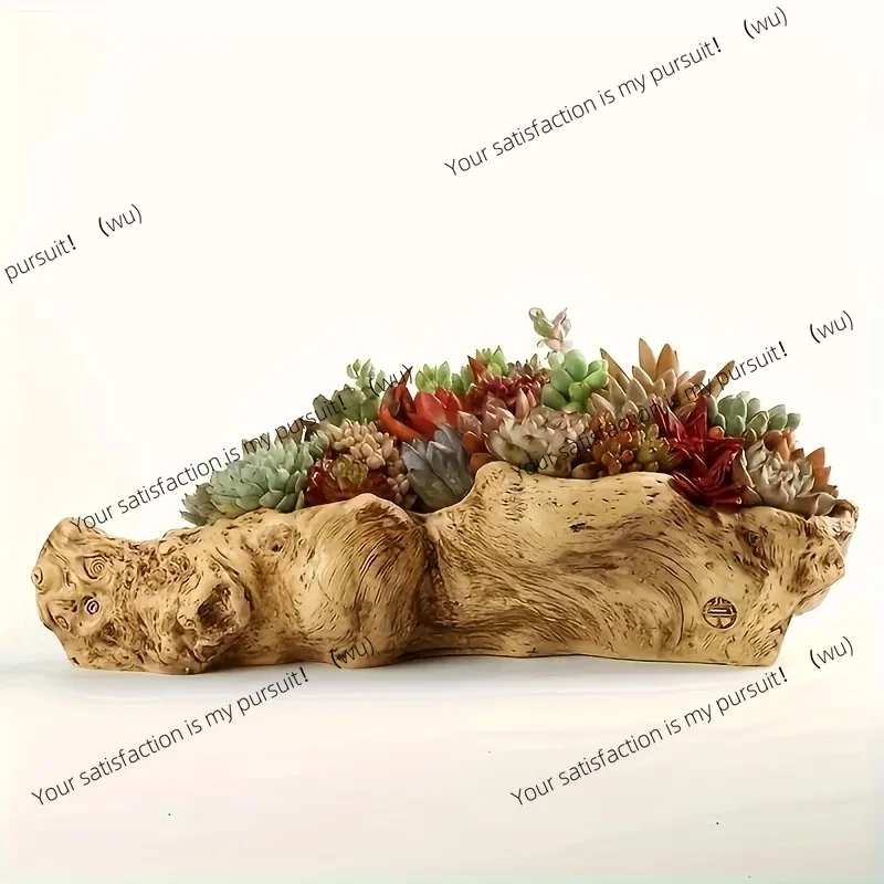 

Unique irregular resin flowerpot, durable ABS material, suitable for succulents, cacti, etc. Perfect for home/office decoration