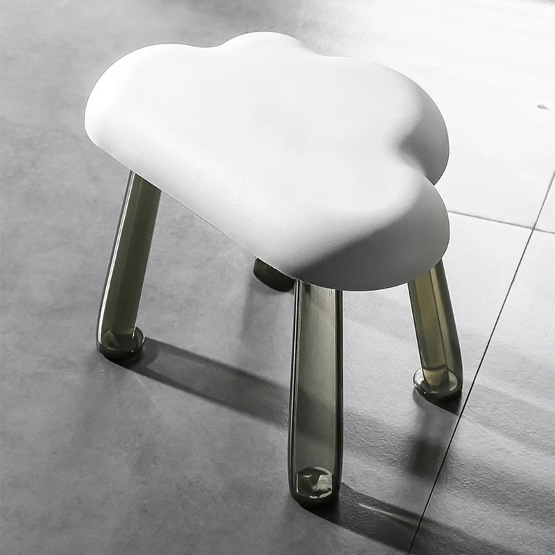 Plastic Transparent Leg Stool Foot Rest Under Desk Kitchen Nordic Bathroom Foot Stool Low Home Furniture Living Room