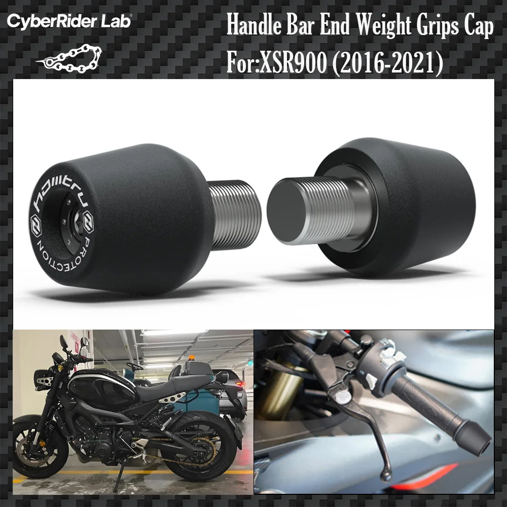 

For Yamaha XSR900 2016-2021 CNC Bar End Caps - Neo Retro Cafe Grips No Tools Rider Gift Global Fit
