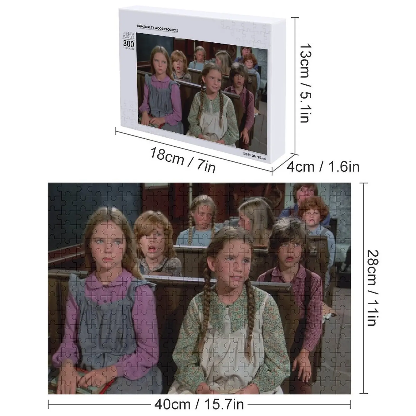 초원 위의 작은 집 클래스 직소 퍼즐 그림 어린이를 위한 맞춤형 퍼즐