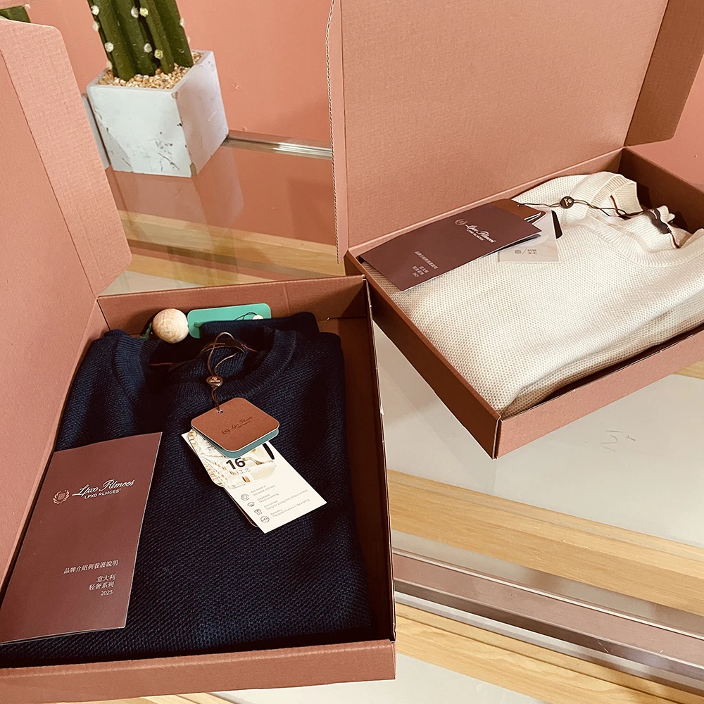 

Trade King Luxury Wool Silk Knitted Sweater round Ne Men's Autumn Winter Warm Casual Long Sve Comfortable Faionable