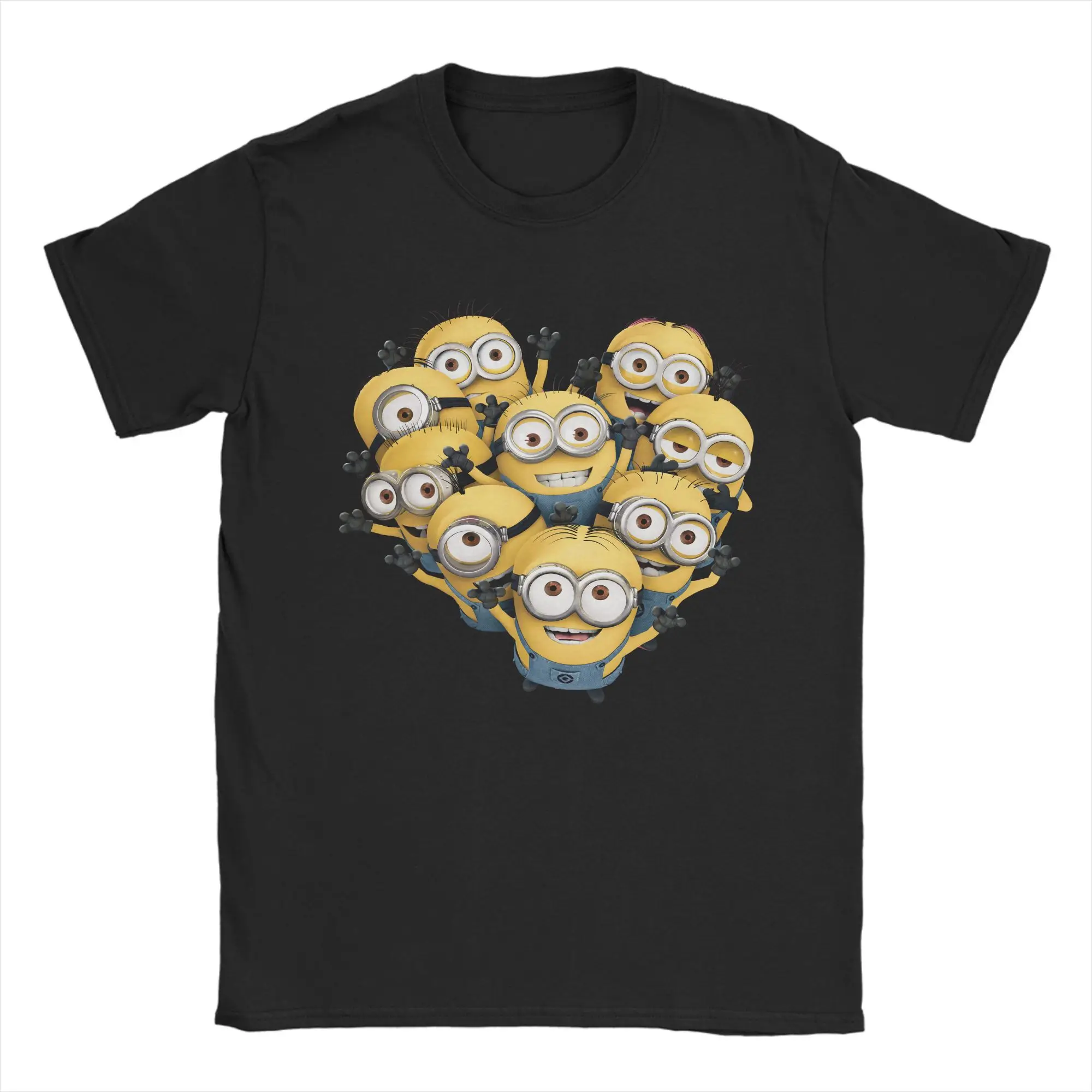 

Men Cartoon Minions T Shirt 100% Cotton Clothes Short Sleeve Round Collar Tee Shirt Gift Idea T-Shirts