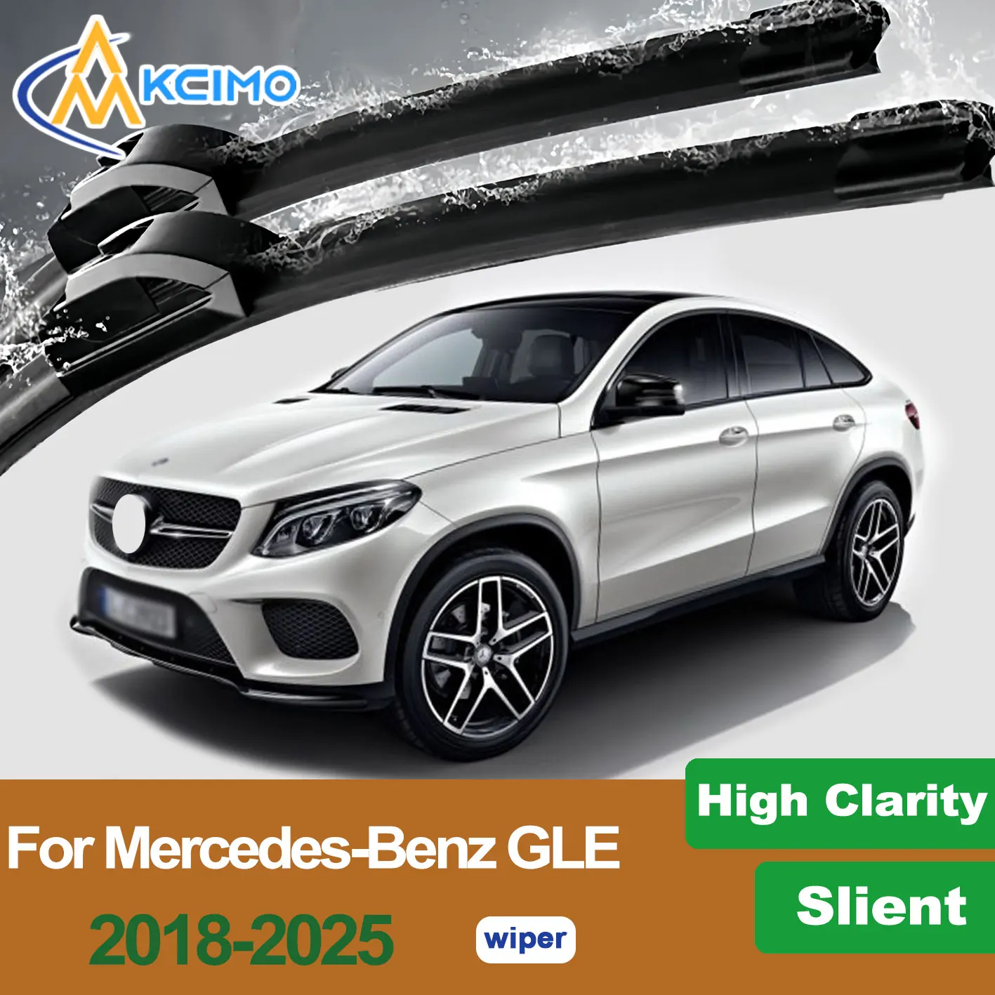

2pcs Quiet Beam Wiper Blades Model Y for Mercedes-Benz GLE 2018-2025 Windshield Wipers Auto Accessories