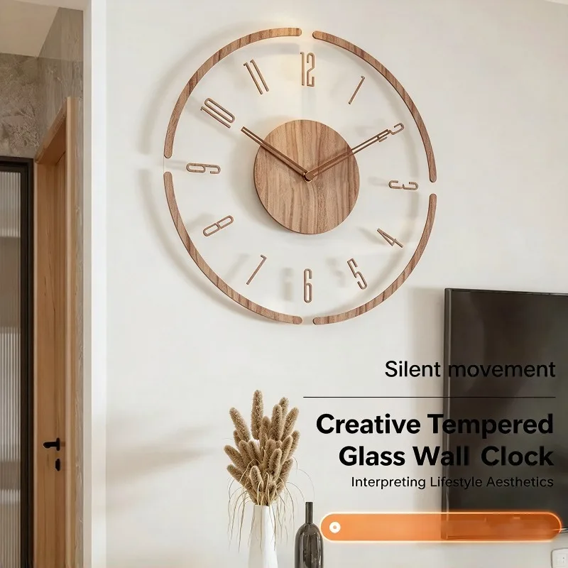 Wall Clock, Silent, Nordic Simple Style, Quartz Clock, Grand Wall Watch