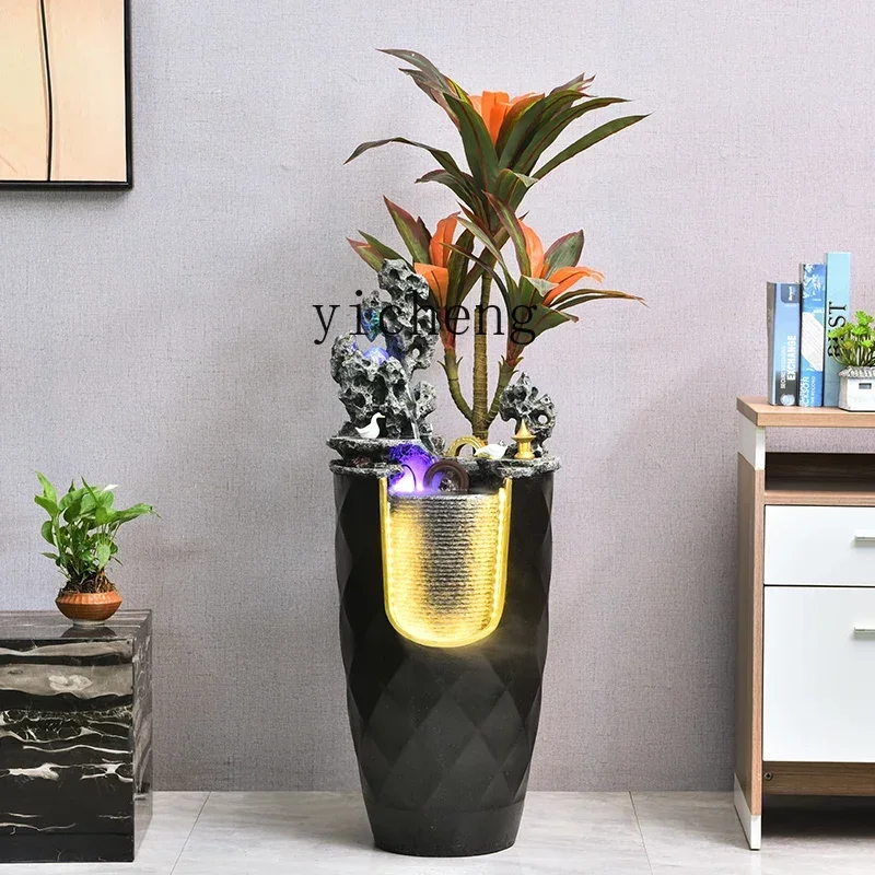 

B1 modern simple circulating water fountain ornament water feature living room TV cabinet decoration