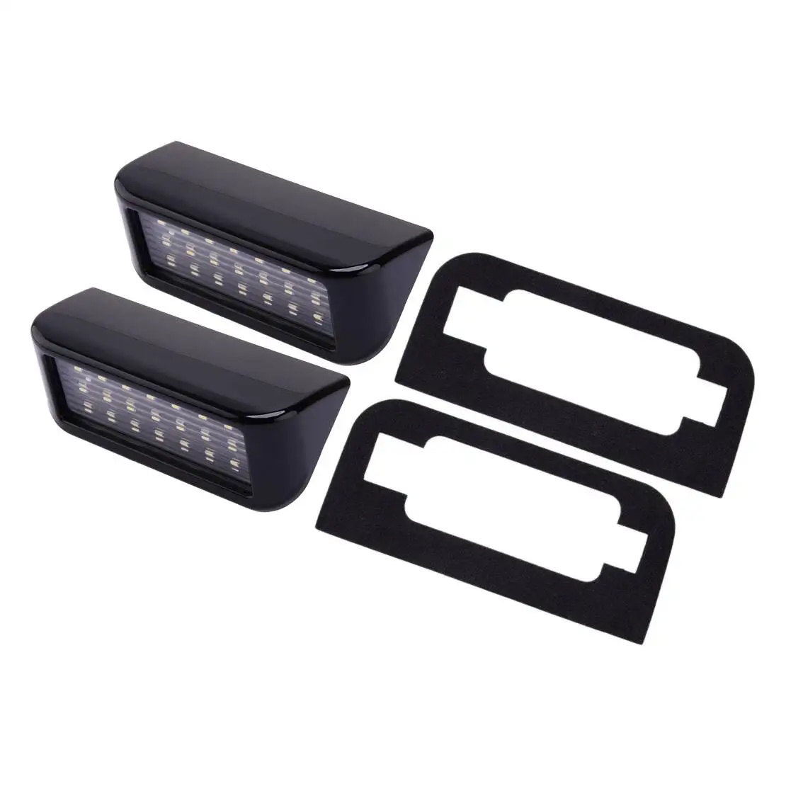 1 Pair License Number Plate LED Light Lamp Fit for Toyota Proace Fiat Scudo Peugeot Expert Citroen Opel 12V-24V 6000K 6340G7