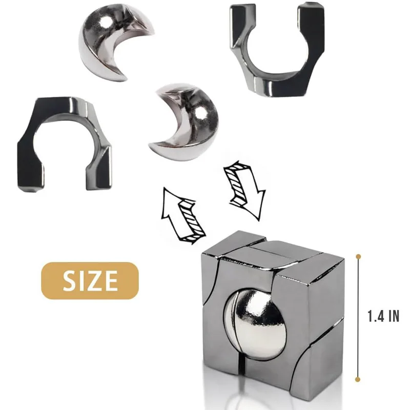 3 шт., металлические головоломки высокой сложности для взрослых и детей, разблокировка, блокировка IQ Challenge, креативные подарки