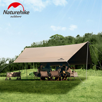 Naturehike Outdoor Tents Camping Hiking Sun Shelter Waterproof Canopy UPF2000+ Black Coated UV Awning Hexagon Sunshade PU18000+