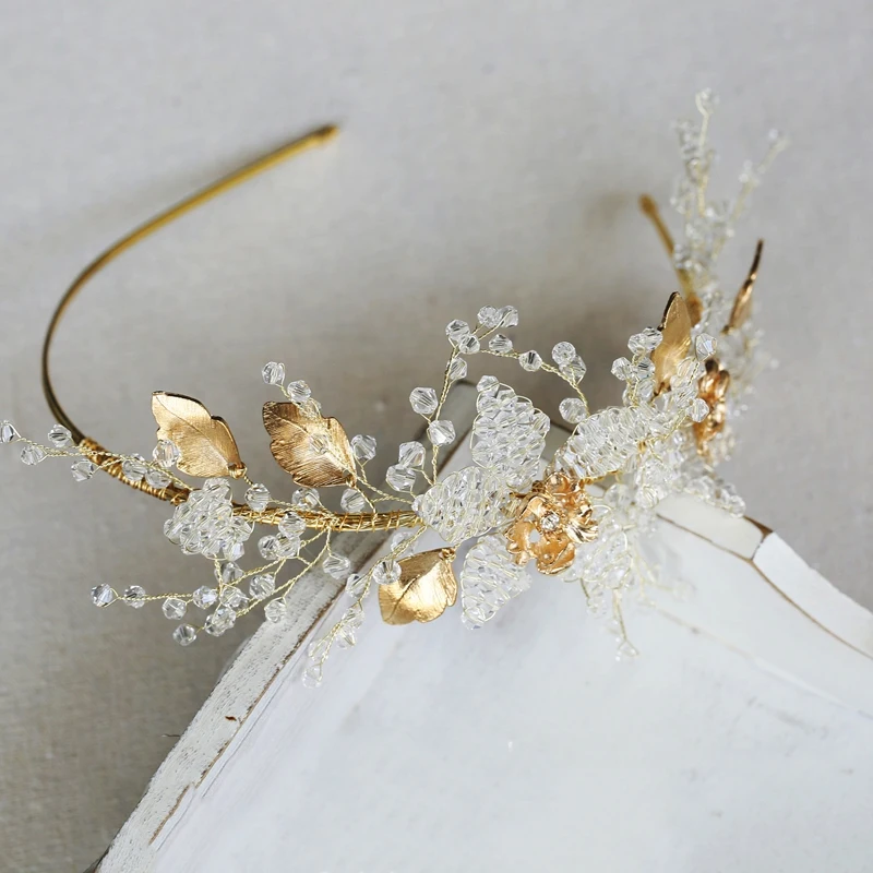 Gorgeous Handmade Royal Tiara มงกุฎที่มีต่างหูคริสตัล Brides Headbands ผมเย็นเครื่องประดับเจ้าสาวอุปกรณ์เสริมผม