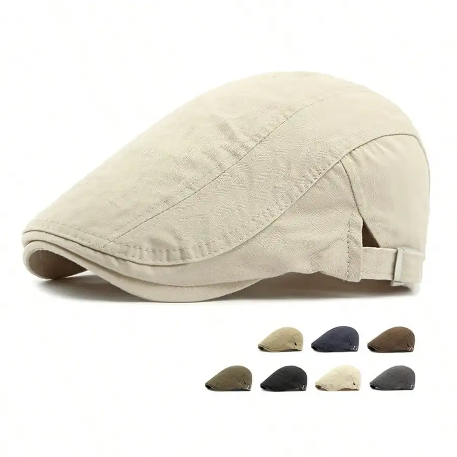 Koreanischen Stil Baumwolle Hüte Großhandel Britischen Stil männer Einfarbig Schirmmütze frauen Maler Baskenmütze Frühling und Sommer trendy