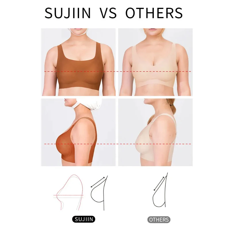 SUJIIN Minimalism Sports Seamless Bras Women Push up Fashion Bra Lingerie for Ladies Underwear Wire Free Bra Female Tops MX174