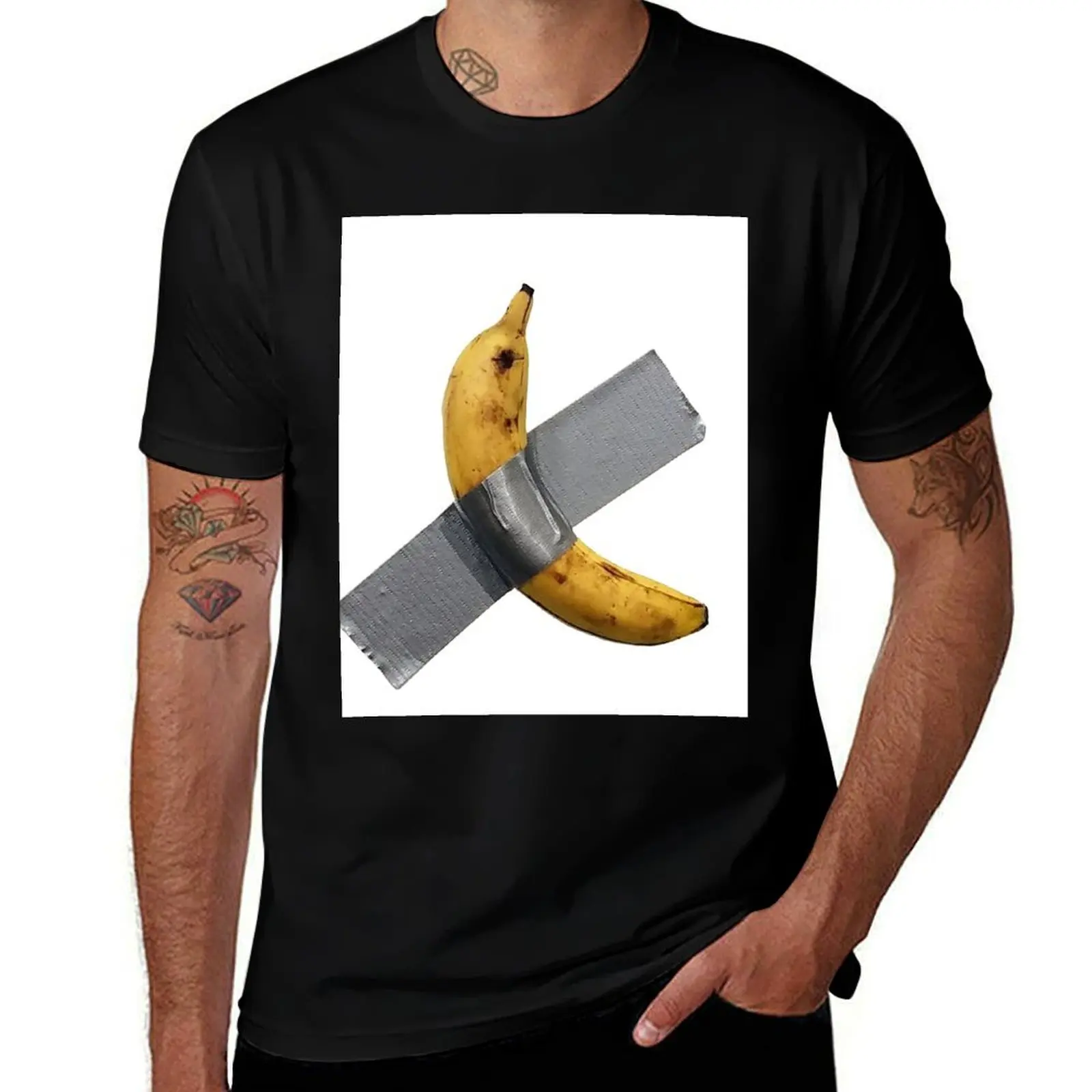 

Art Basel Banana Duct Tape $120,000 Art Comedian T-Shirt rapper graphic tees Aesthetic clothing t shirts men