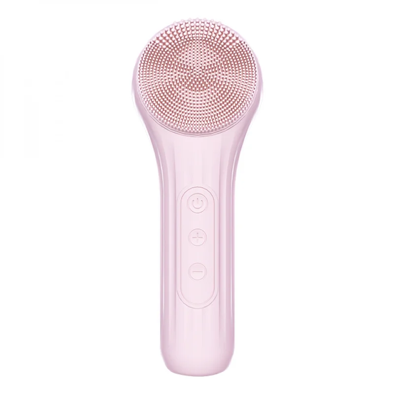 

Electric vibration face washing device handheld exfoliating massage silicone face cleansing brush