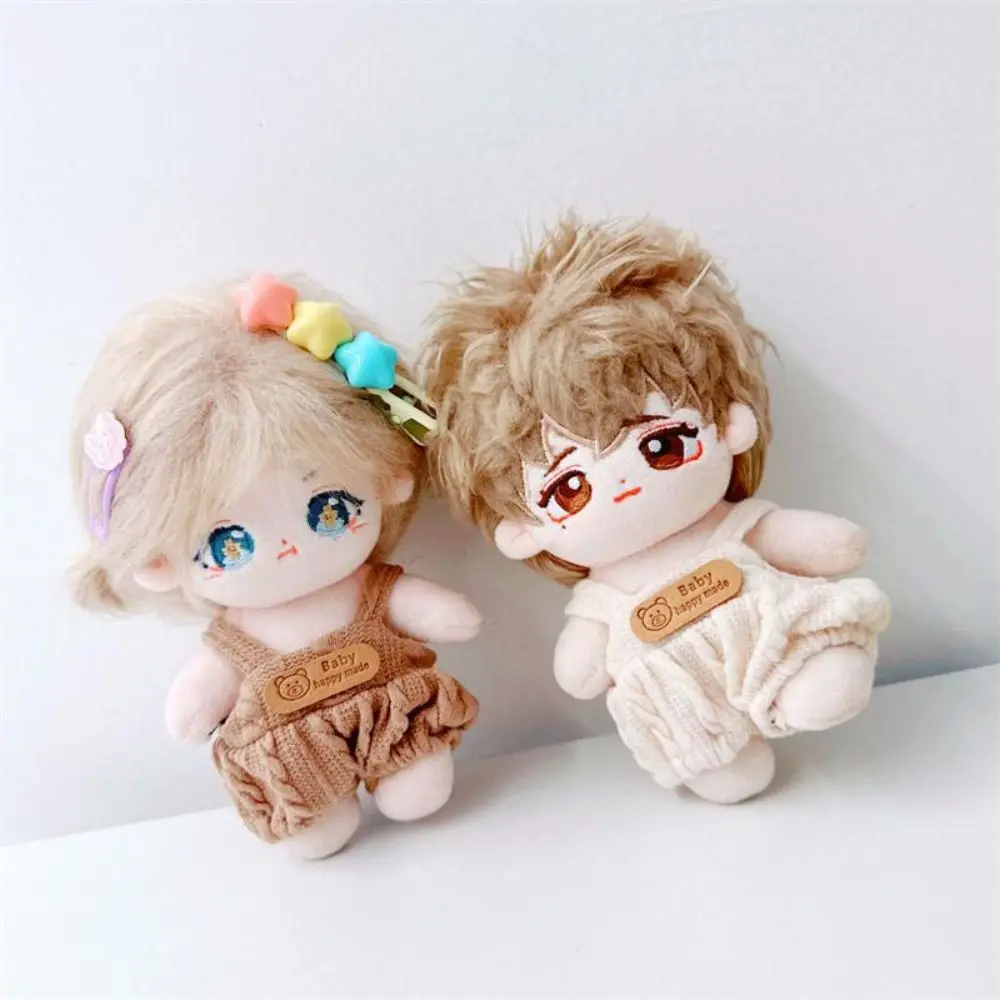 10cm Cotton Doll Clothes Cartoon Cute Plush Jumpsuit Bottomed Shirt Mini T-shirt Clothes For Cotton Stuffed Dolls Toys Accessory