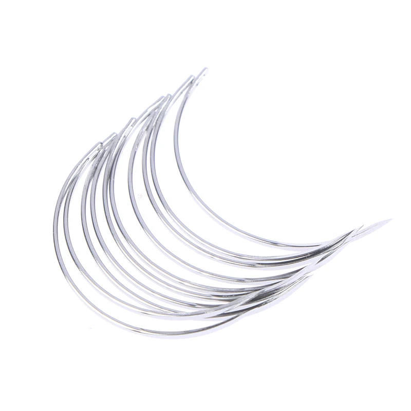 10pcs/packs Durable Metal 1/2 8*28 Corner Medical Needle Suture Surgical Tool Double Eyelid