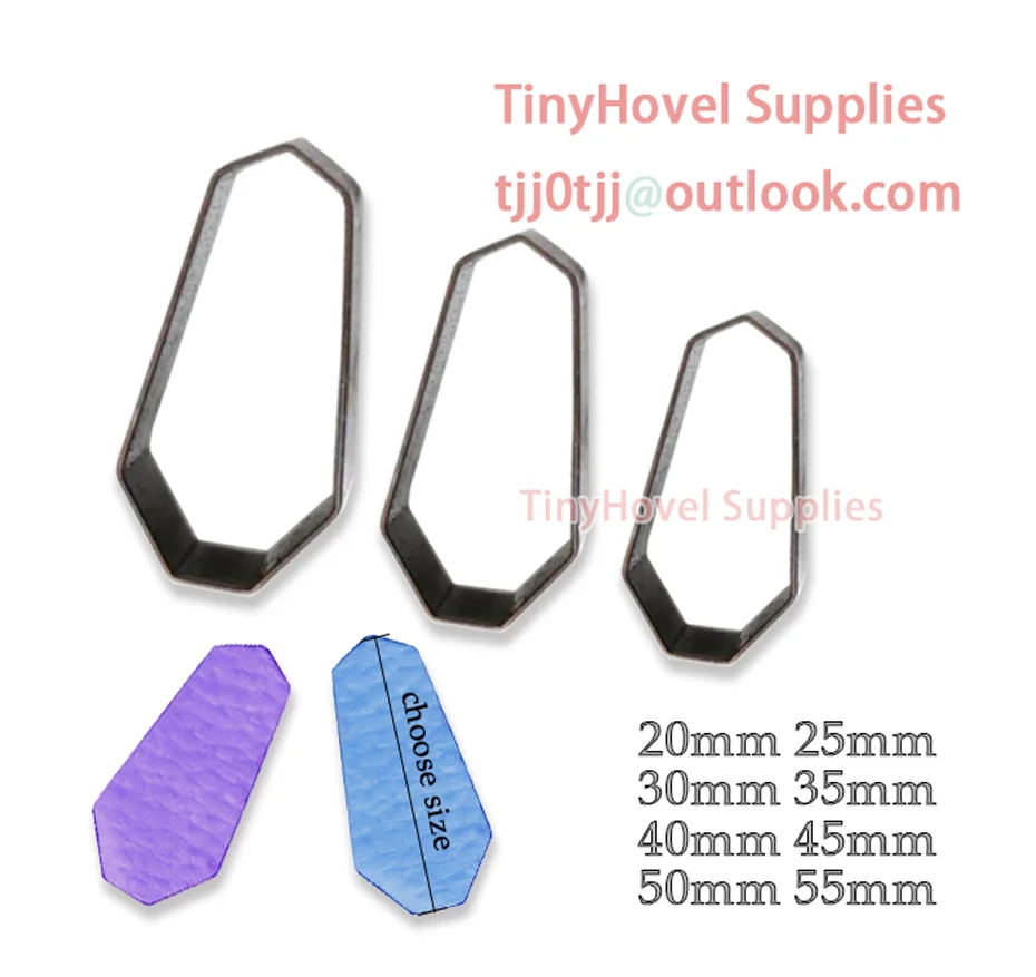 Polygon Shape Steel Rule Die Cut, Steel Cutting Mold for Leather, Steel Punch -Cutter for Leather Crafts, 20mm-100mm (NB028)