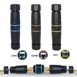 YXY Network rj45 Connector IP68 Waterproof CAT5E/CAT6/CAT6A M23 Cable Network Ethernet Extenders rj45 panel mount for Outdoor