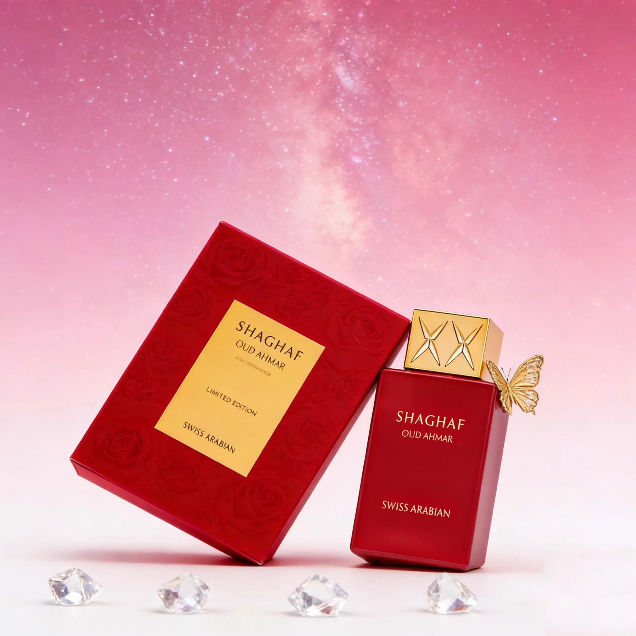 

Swiss Arabian Shaghaf Oud Ahmar Limited Edition Unisex Eau de Parfum - Rich Red Oud Fragrance, Perfect Gift for All.