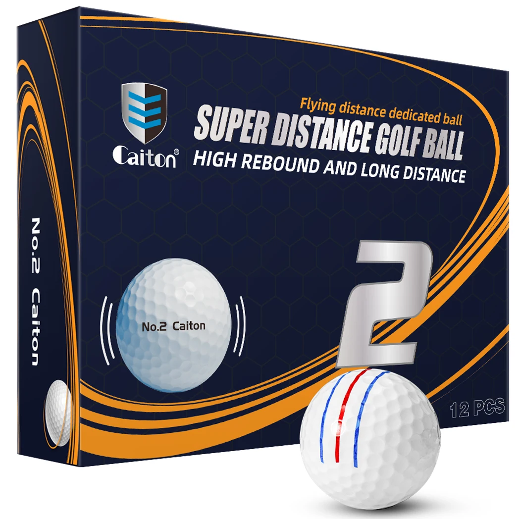 Caiton Double-Layer Super Long-Distance Golf Balls, Increase 40+ Yards Flying Distance - Longer and Straighter, Soft Feel