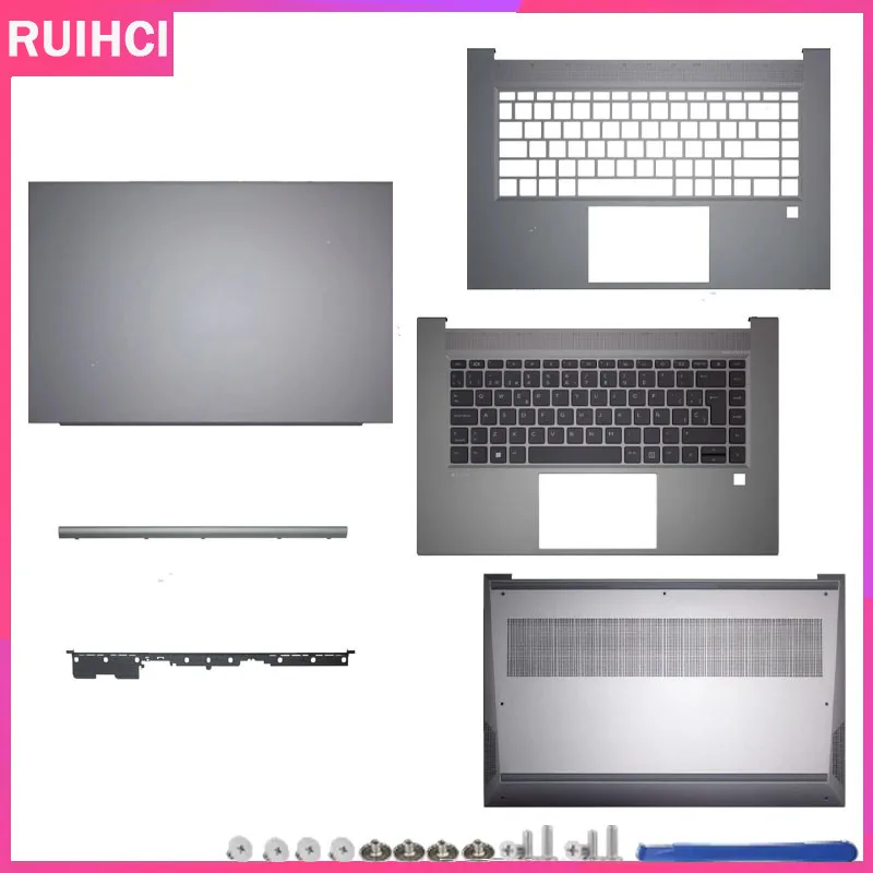 

For ZBOOK 15 Studio Greate G7 G8 New Laptop LCD Back Cover Front Frame Palmrest Bottom Case M15647-001 M14608-001 Grey