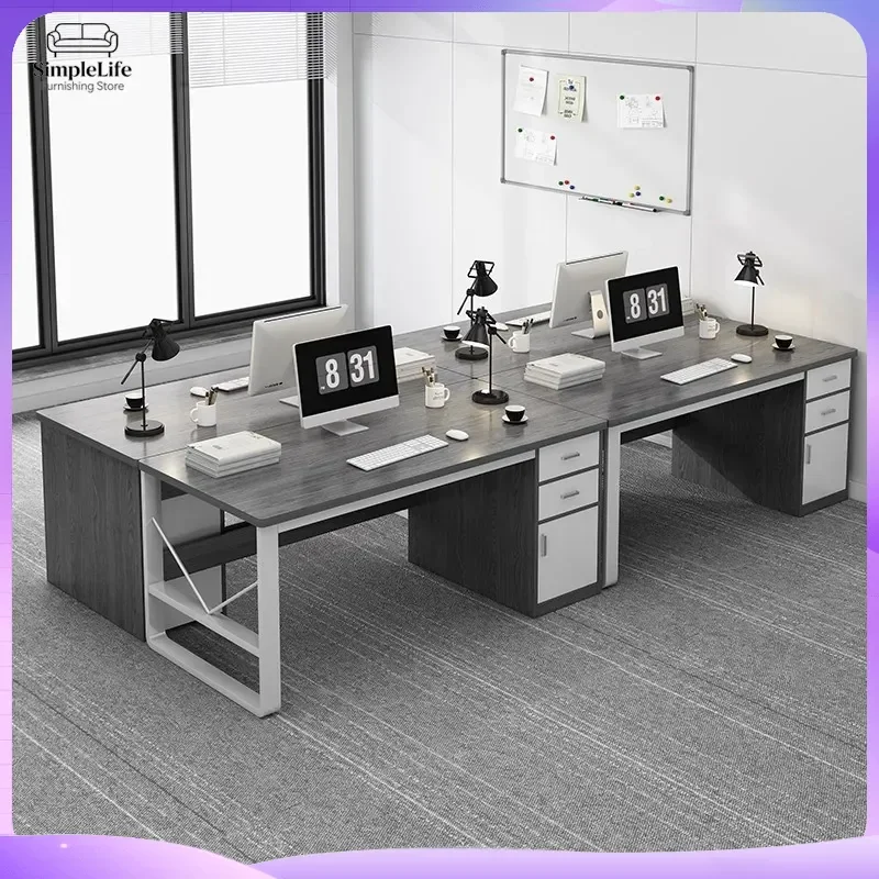 Mesa de Computador Moderna e Simples com Cadeira para Home Office, Estação de Trabalho Ergonômica, Mesa de Estudo com Altura Ajustável, Mesa de Escrit
