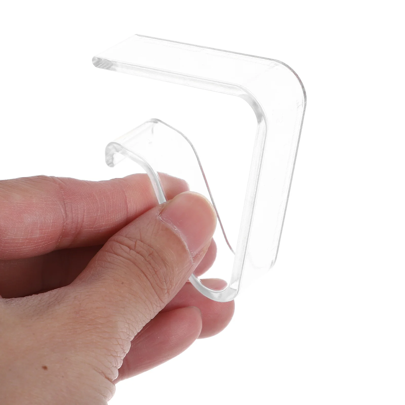 6 قطع من مشابك مفرش المائدة الشفافة المضادة للانزلاق في الهواء الطلق، حامل غطاء طاولة النزهة، مشابك طاولة بلاستيكية شفافة لمطعم المنزل