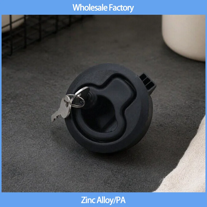 5pcs Panel Industrial Lock Zinc Alloy Or Plastic Internal And External Push Embedded Handle Lock Trailer Tent Car
