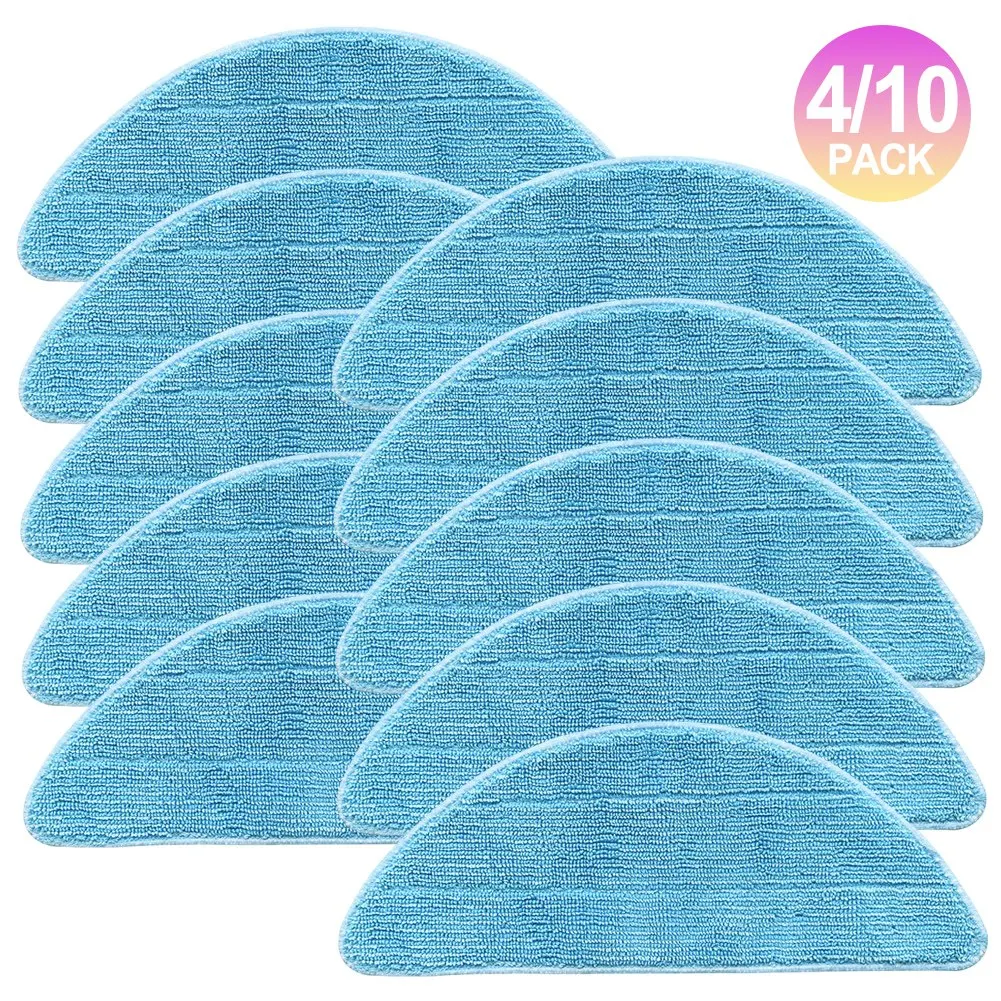 

4/10pcs Microfiber Mop Cloths For ILIFE G9/ G9 PRO/ V9 / V9 PRO Accessories 3-In-1 Robot Vacuum Mop Pad Replacement Part