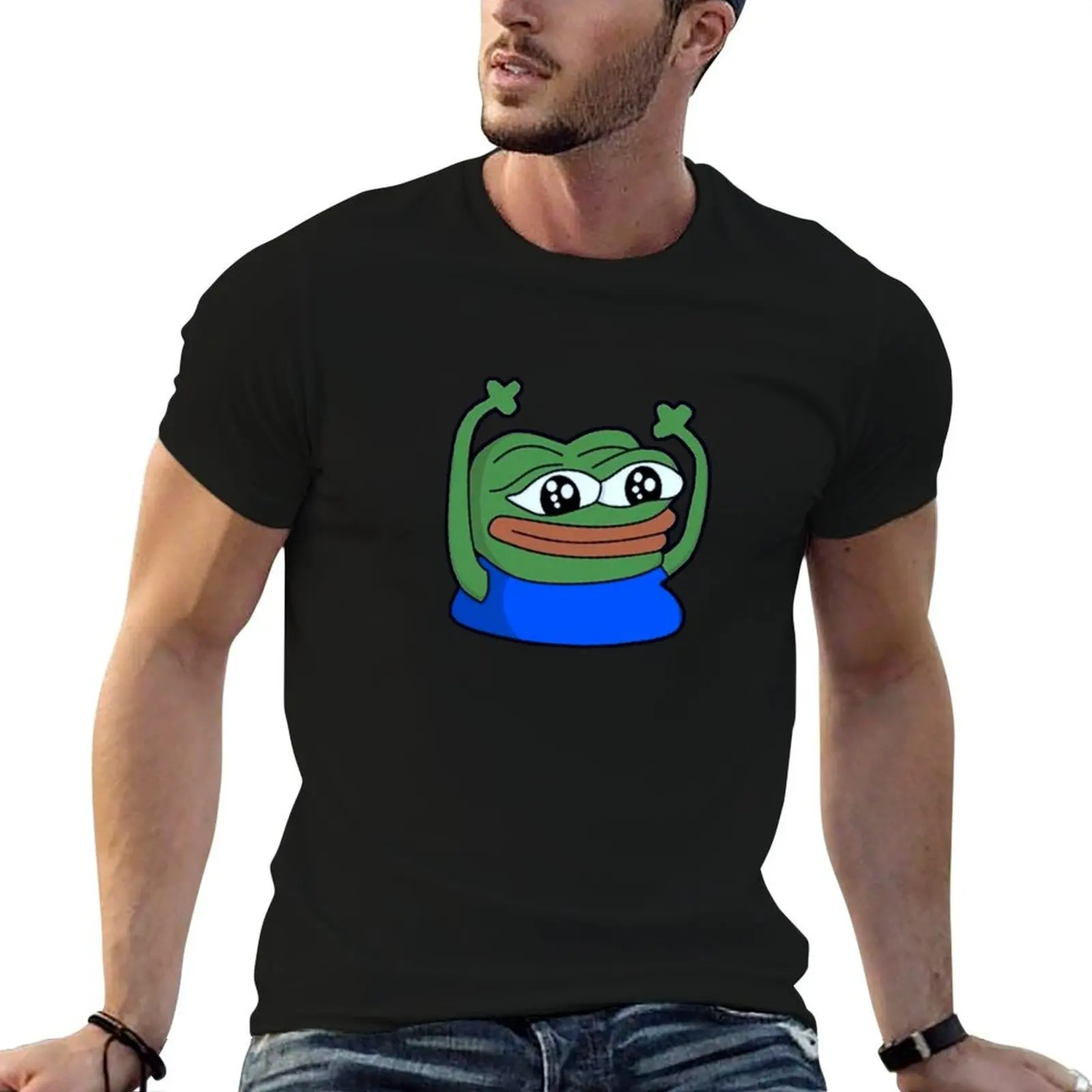 

cotton Pepe T-Shirt shirts t 100 shirt Happy Meme - Peepo man for men percent man shirt t t man graphic for