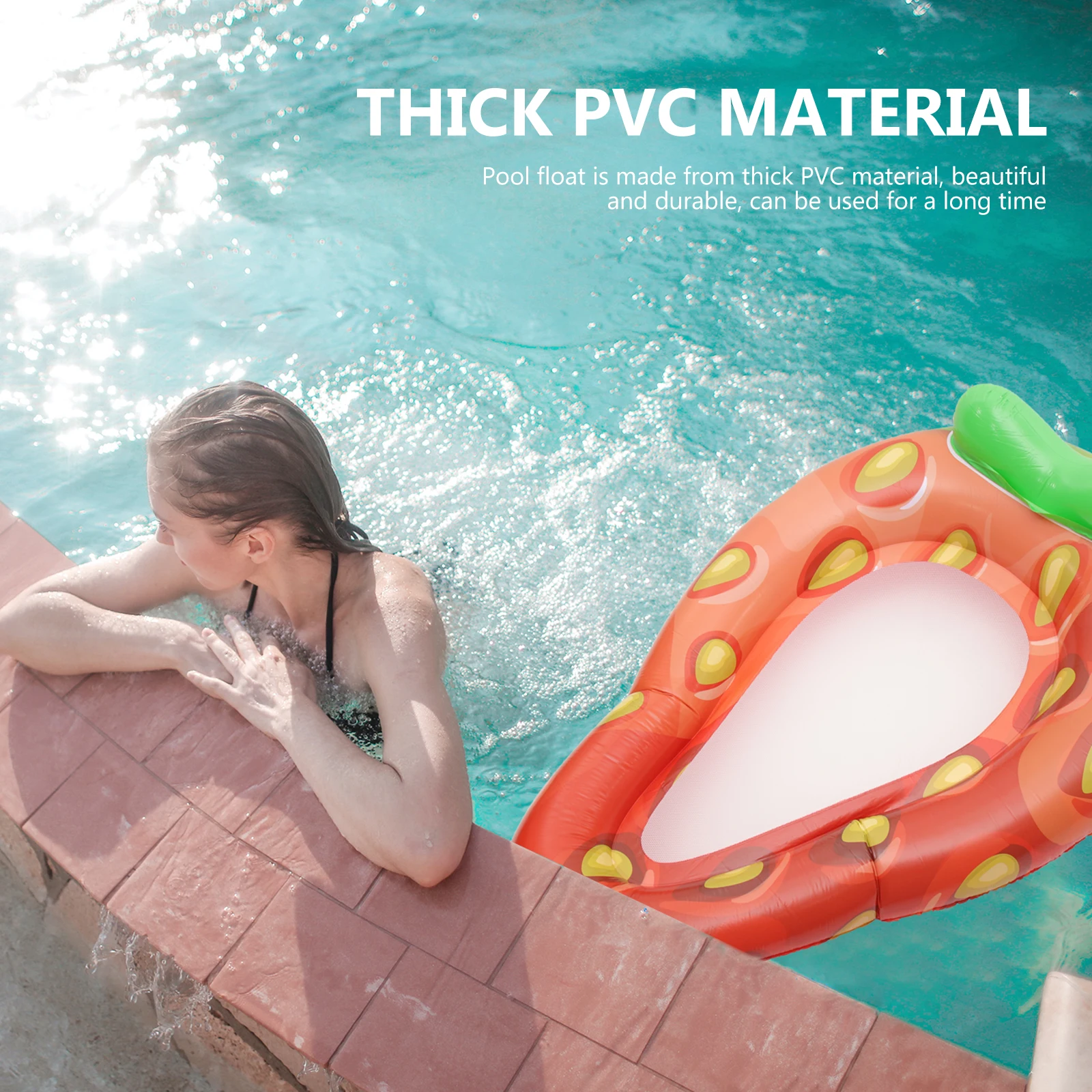 大人用インフレータブルプールフロート 厚手PVCスイミングリクライナー 快適な水上フローティングクッション 夏の楽しいパーティー装飾プール