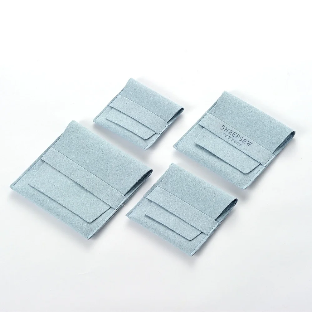 

50, оптовая продажа, индивидуальный логотип, конверт из микрофибры, карманный чехол для кольца и браслета, упаковка ювелирных изделий