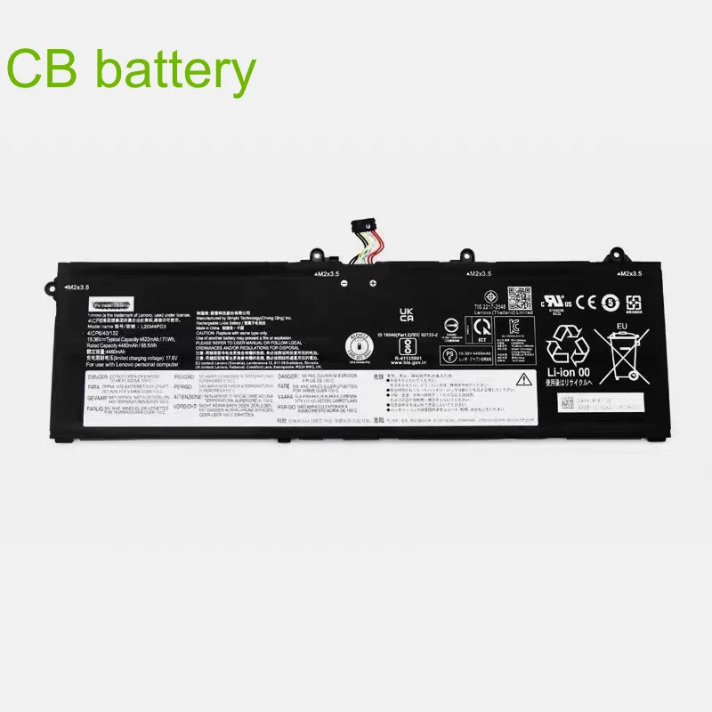 Battery L20L4PD3 L20M4PD3 68.5WH/4460mAh For S7 Slim 7 15ACH6 16p Series 5B11C04261 SB11C04262