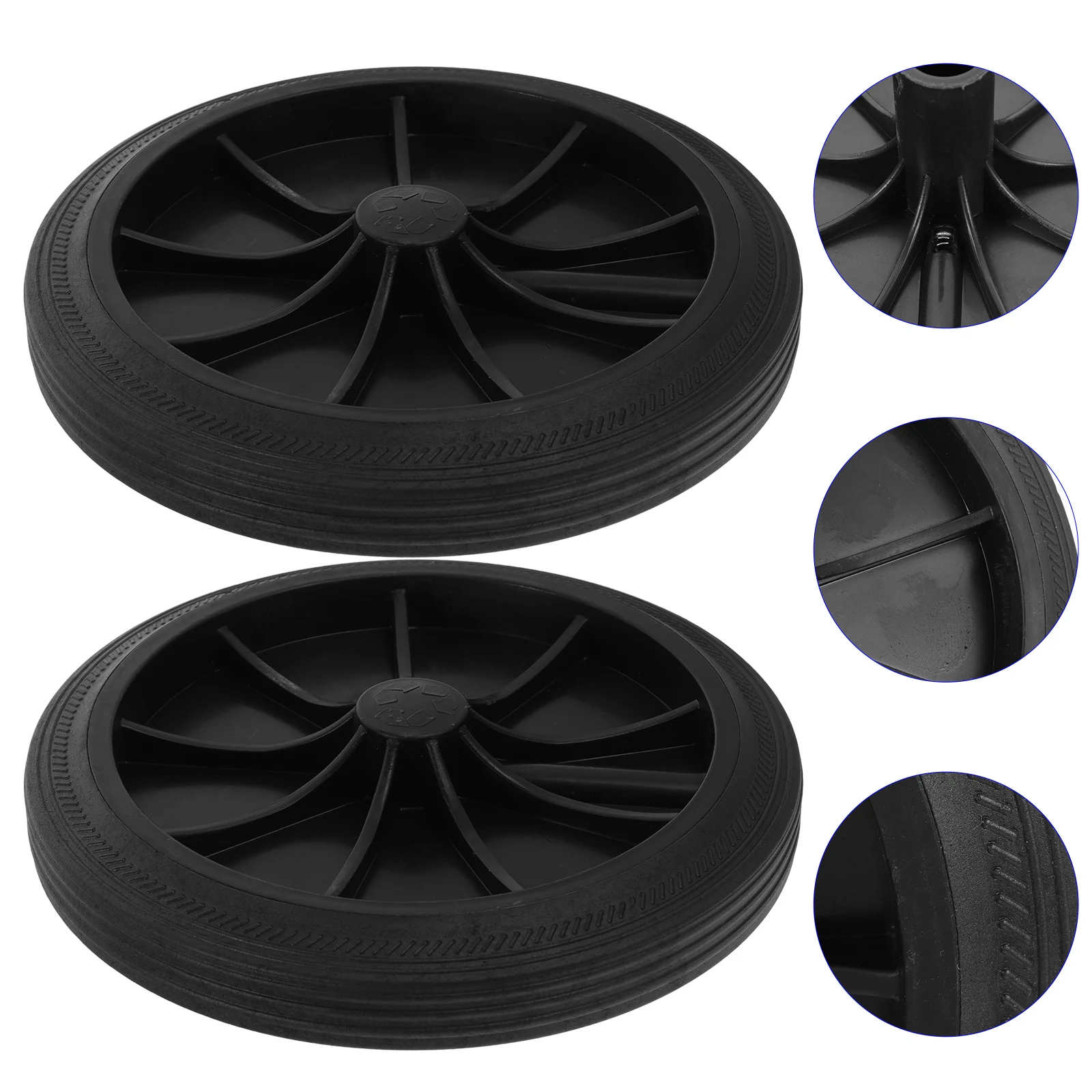 

2pcs Trash Heavy Duty Portable Waste Accessories Plastic Garbage Maneuver Home Park Public Easy Install Replacement