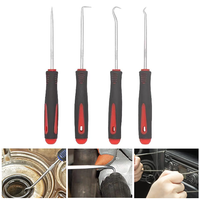 4Pcs/set Car tire repair tools Oil Seal Screwdrivers Set Hose Removal Hook Set O-Ring Seal Gasket Puller Remover Pick Hooks