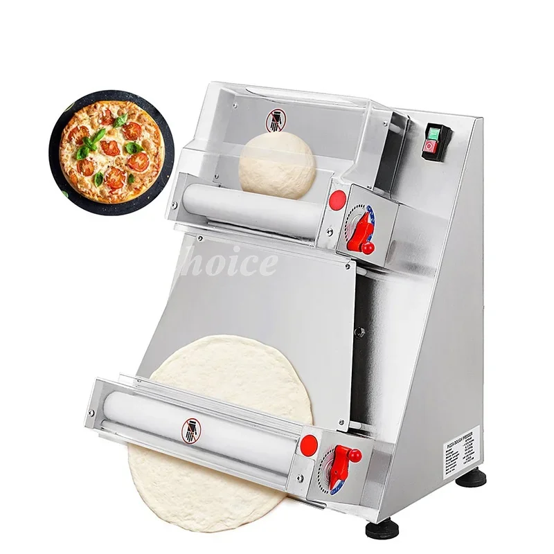 12/15.7 Inch Elektrische Pizzadeeg Roller Sheeter Machine Muur Opknoping Geschikt Voor Noodle Pizza Apparatuur Commercieel Huis