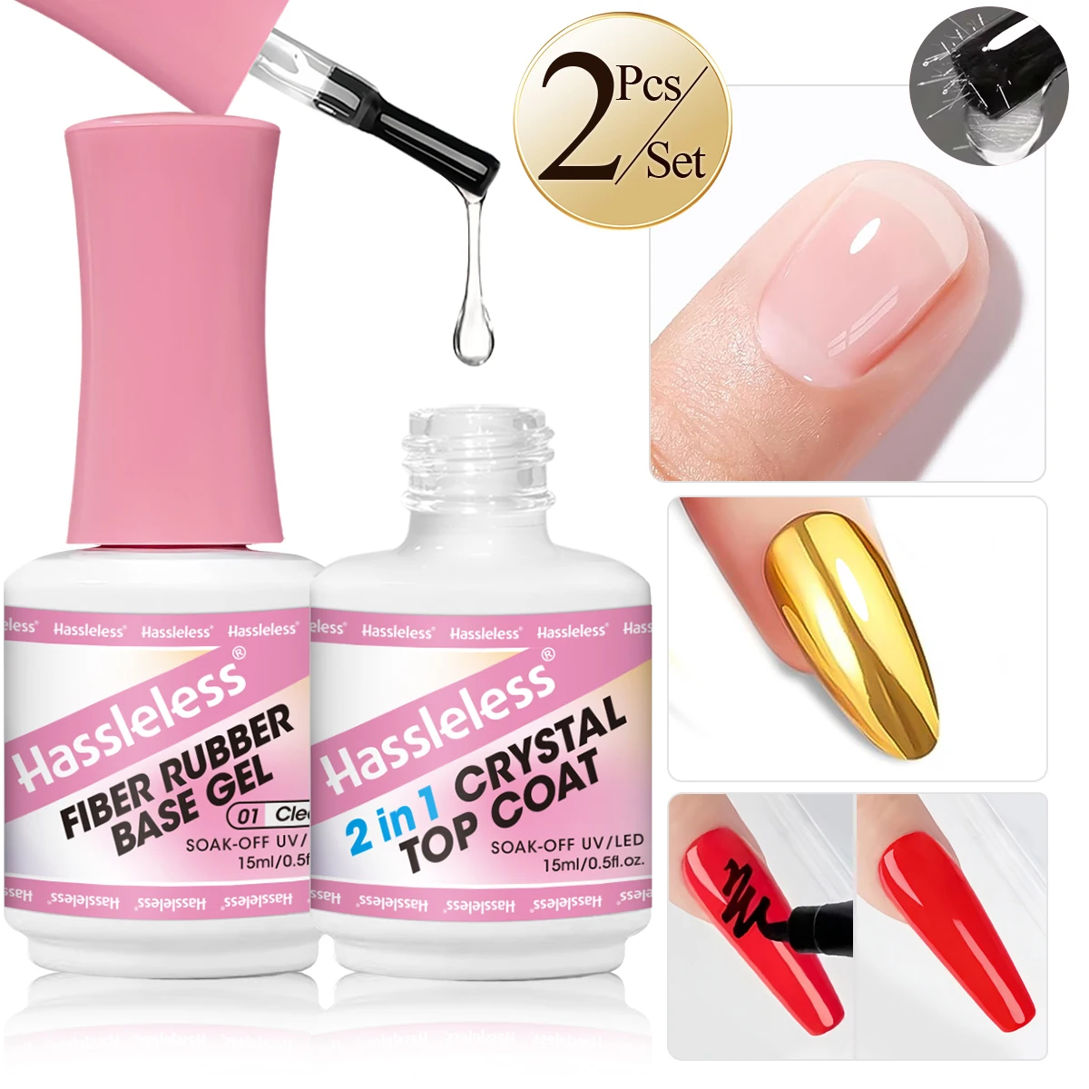 

Беспроблемное базовое покрытие из прозрачного волокна, 2 шт. + хрустальное покрытие 2-в-1 или волшебное зеркальное верхнее покрытие - стеклянная бутылка. Подходит для ремонта b