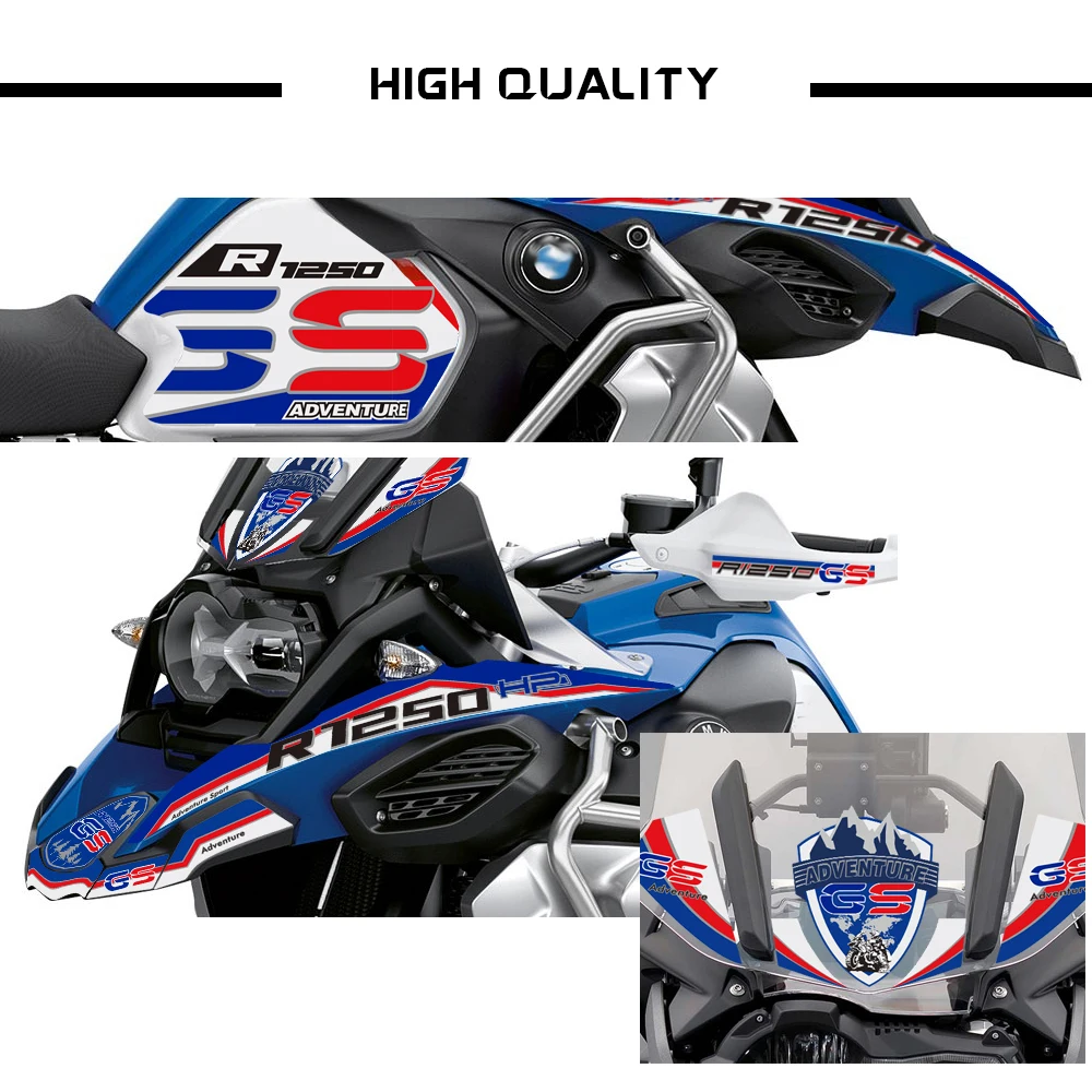 لسيارات BMW R1250GS R 1250 GS ADV GS1250 ملصقات مضادة للانزلاق للمغامرة مجموعة كاملة من الشارات وسادة خزان حماية الطلاء