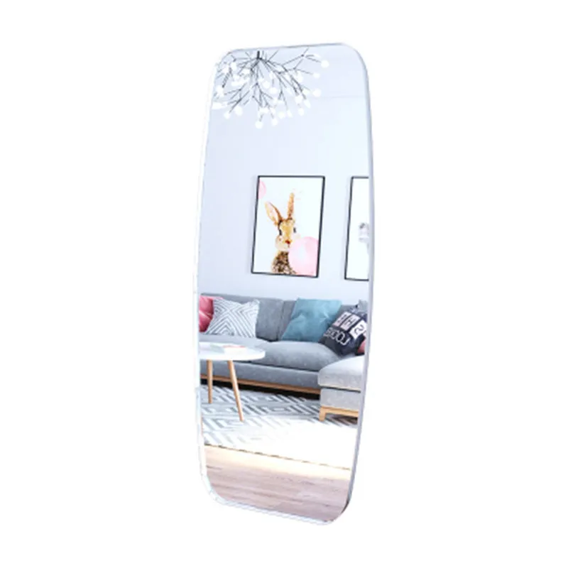 

Nordic modern mix and match, minimalism, thin mirror stainless steel frame, floor