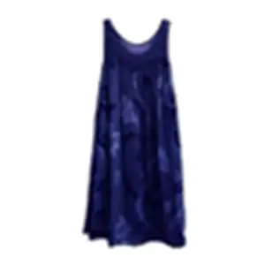 Vestido regata solto estampado floral feminino, plus size, costura em renda, sem mangas, o-pescoço, verão 8 principais vendas vestido feminino renda plus size - №1