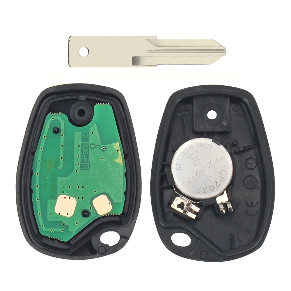 AOKTOOL Remote Car Key Voor Renault Clio Kangoo Master Modus Logan Twingo Fob Id46 Pcf7946/Pcf7947/4a Chip 434Mhz 3 Knoppen