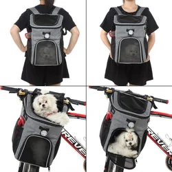 Dog Bike Basket Carrier Multifunctional Pet Carrier Backpack Bicycle Front Bag Cat Carrier Cycling Top Tube Frame Front Bag