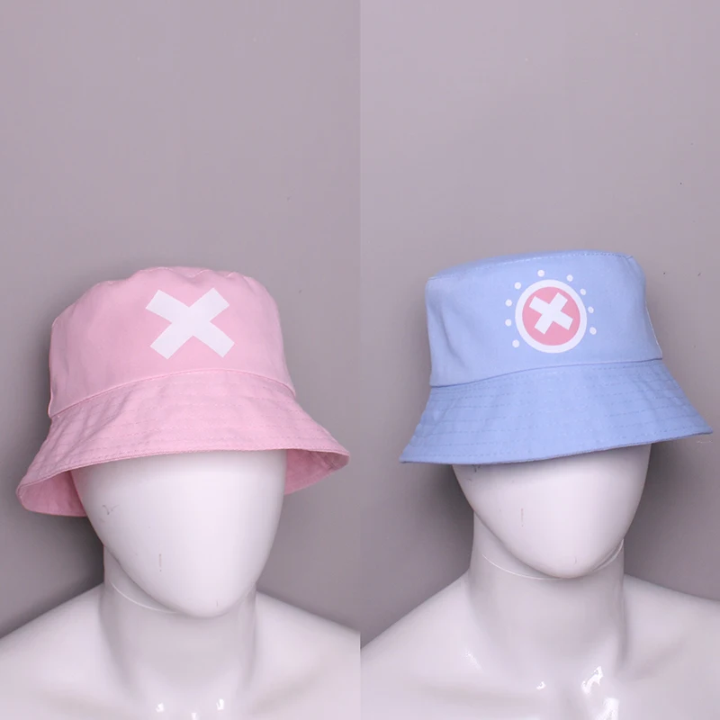 Anime Kawaii Tony Chopper Cosplay Cute Unisex Printed Bucket Hat Cartoon Graphic Sun Hat Foldable Outdoor Beach Fisherman Cap