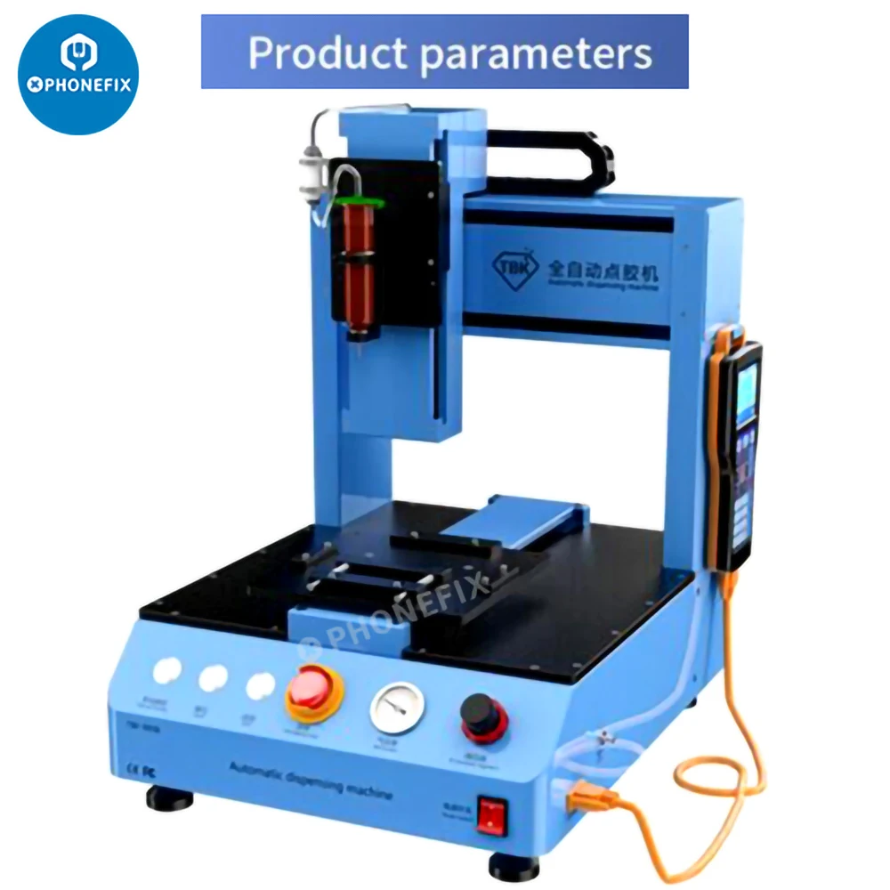 

TBK-983B Automatic Glue Dispenser Machine for UV Glue/PUR Hot Melt Adhesive/Solder Paste For Mobile Phone PCB Board Dispenser