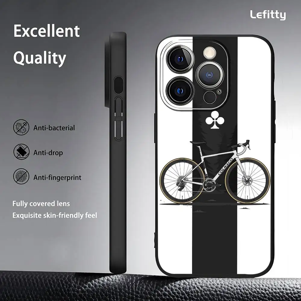 Coque de téléphone classique Poker Sports c-colnagoS, étui antichoc pour iPhone 16 15 14 13 Pro Max Plus Mini, coque souple givrée