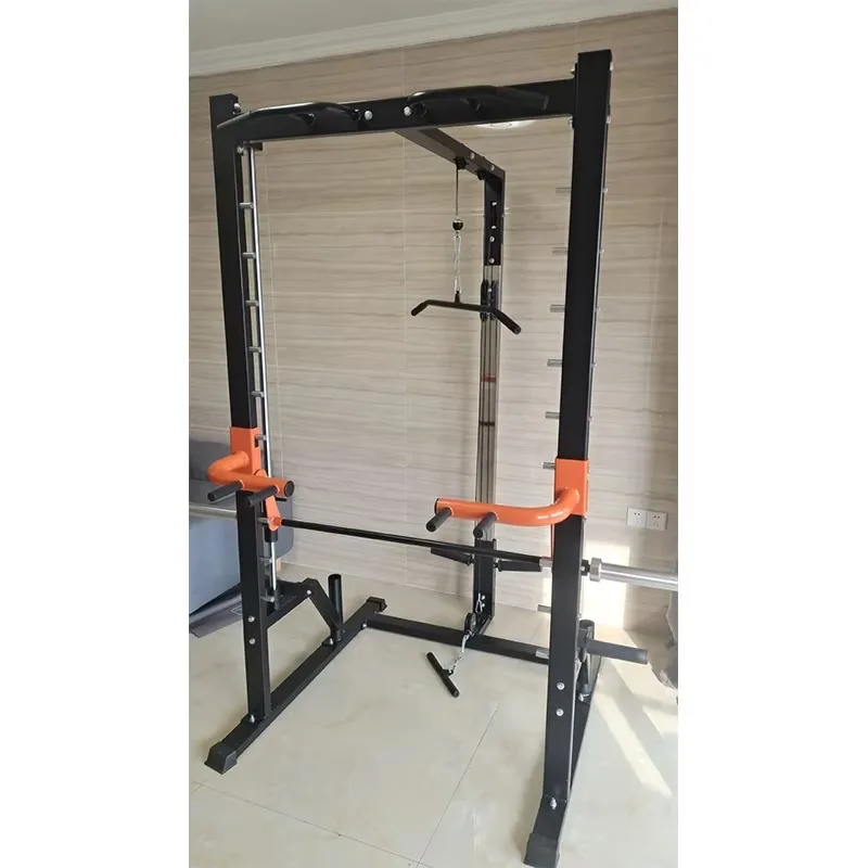 Equipo de entrenamiento multifuncional para interiores y hogares, conjunto de entrenamiento, suministros deportivos, prensa de banco, barra Horizontal, estante para sentadillas