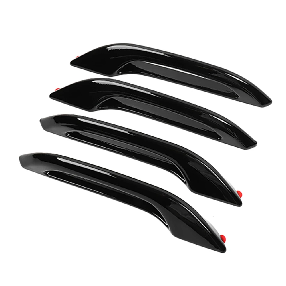 

4Pcs Car Glossy Black External Antifreeze Portable Door Handle Wrap Cover for Tesla Model 3 Y Car Modification