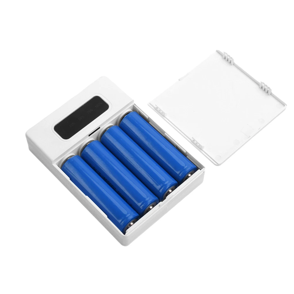 4x18650 Battery Charge Storage Box Mobile Power Case Charging Treasure Sets Material For Android Micro USB Interface