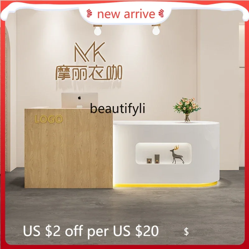 

Clothing Store Cashier Counter Beauty Salon Simple Modern Women's Small Reception Desk
