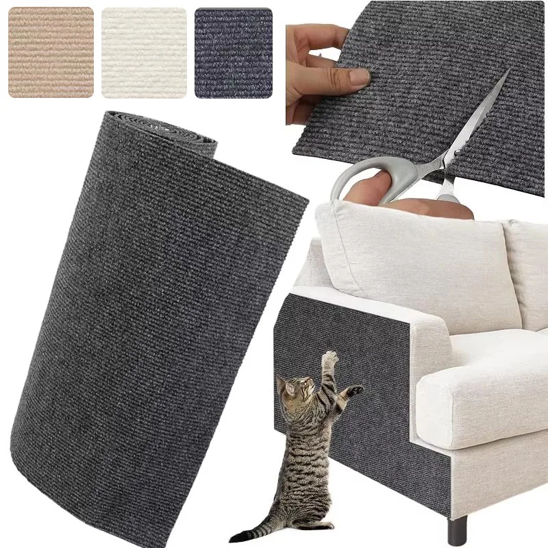 Katze Kratzmatte Bord Anti Katze Kratzer Sofa Selbstklebende Matte Trimmbare Katze Kratzbaum Teppich Möbel Schutz – Detail 2