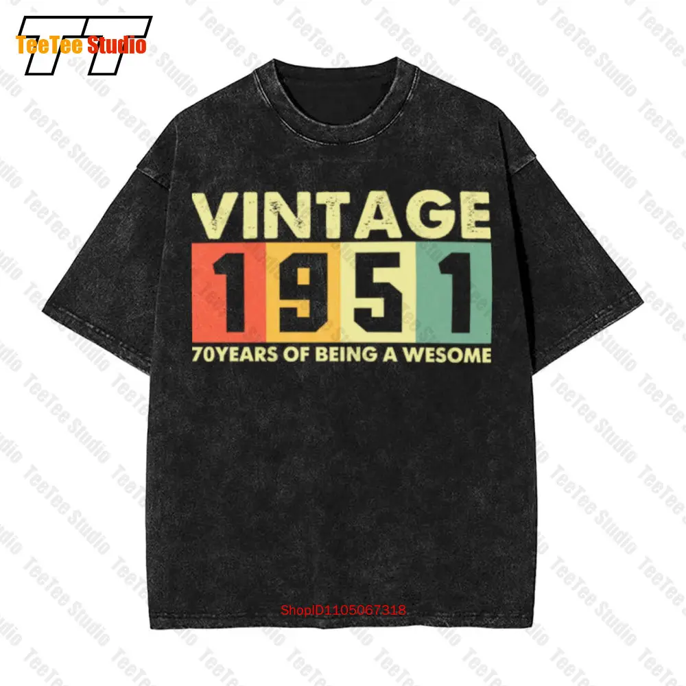 1951 Retro 70 años de ser impresionante Vintage camiseta extragrande HH5Y